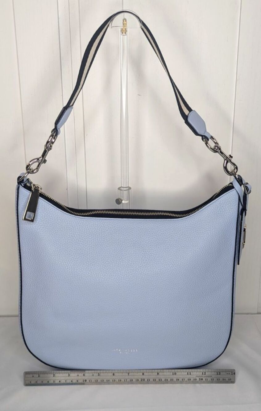MARC By Marc Jacobs M0009356 Gotham Shoulder Bag Cielo/Black Multi Webbing Strap